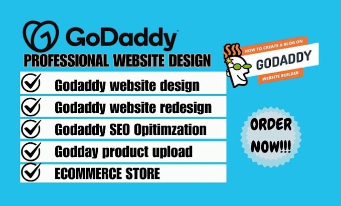 Gig Preview - Godaddy website,godaddy landing page,godaddy redesign,hostinger website,godaddy