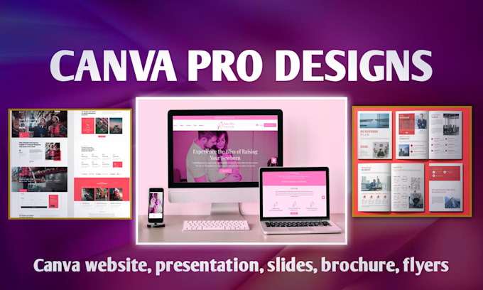 Gig Preview - Create canva website, landing page, canva presentation, templates, canva designs