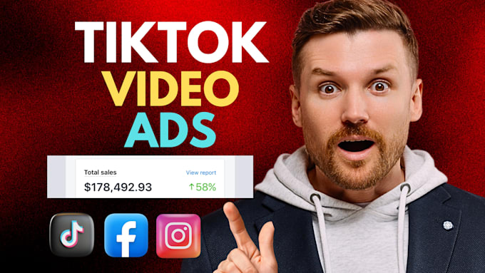 Gig Preview - Create tik tok,facebook and dropshipping video ads