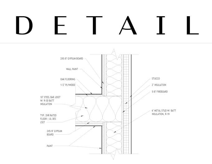 Gig Preview - Cad 2d building detail