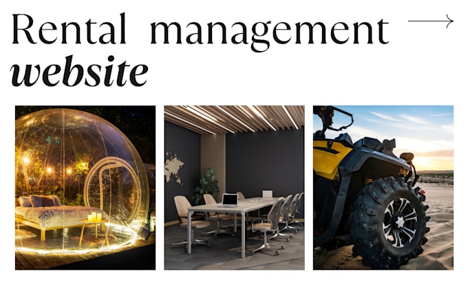 Gig Preview - Our agency will develop a rental management website