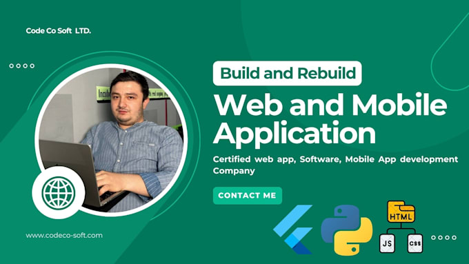 Gig Preview - Build or rebuild website development as full stack developer