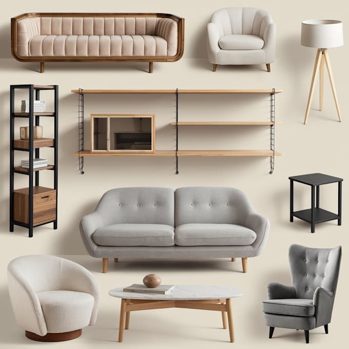 Gig Preview - Build furniture shopify store home decor interior design shopify dropshipping