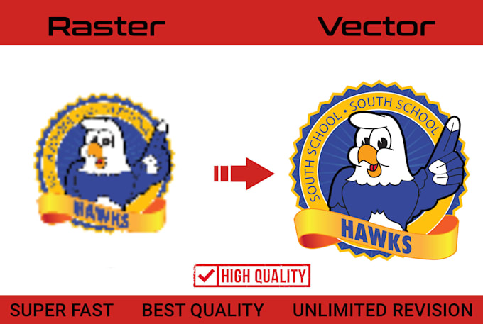 Gig Preview - Do quick vector tracing, convert to vector fast revamp,edit,modify vector trace