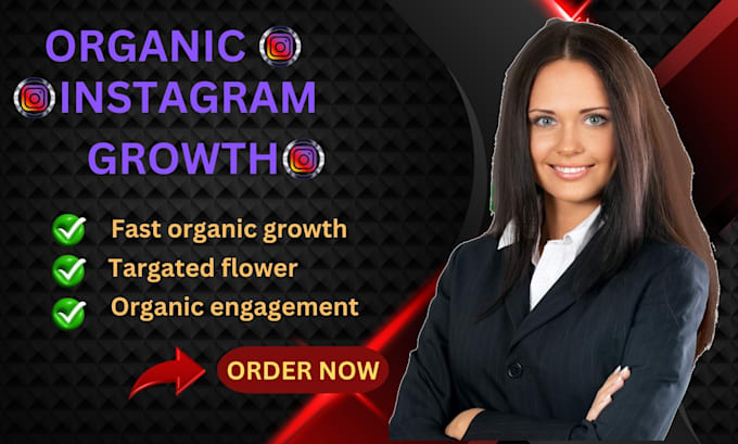 Gig Preview - Do organic instagram growth and promotion real followers