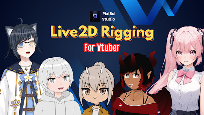 Bestseller - rig and animate your live2d vtuber model character