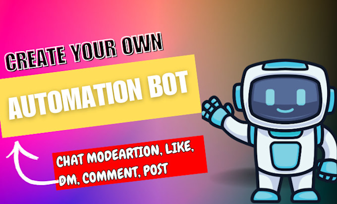 Gig Preview - Develop automation youtube bot, kick bot, twitch bot, livestreaming bot