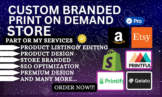 Bestseller - setup seasonal print on demand brand store, esty, shopify dropshipping store