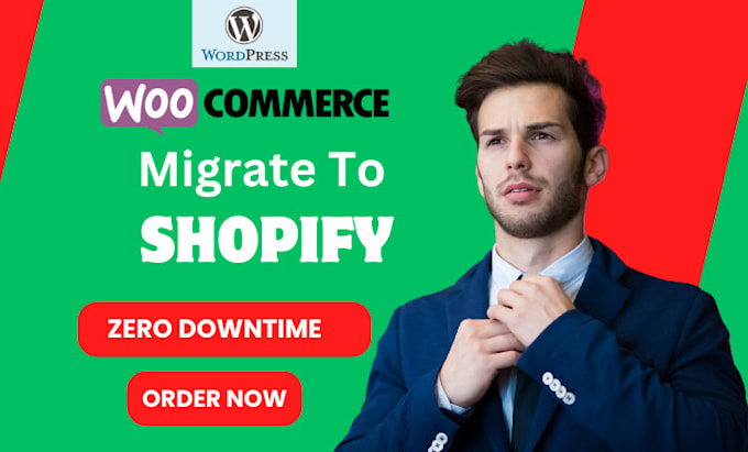 Gig Preview - Migrate wordpress website to shopify , woocommerce to shopify migration