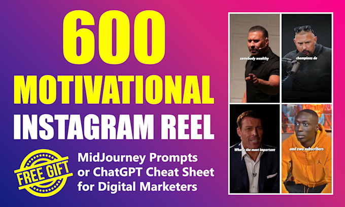 Gig Preview - Create motivational business and finance instagram reels and youtube shorts