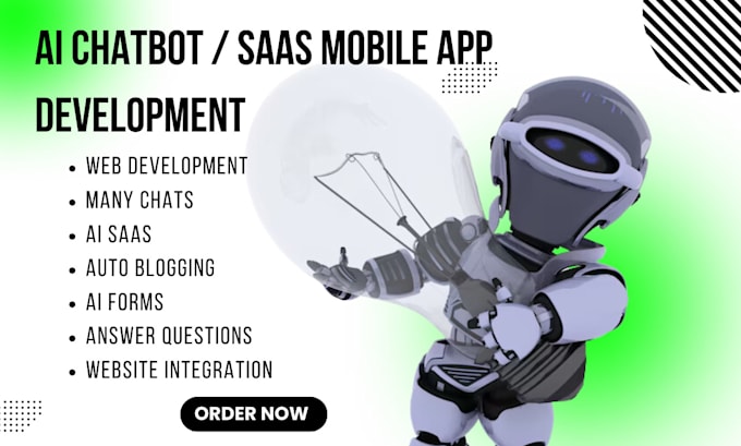 Gig Preview - Build ai chatbot for wix website ai saas ai app with ai integration wix chatgpt