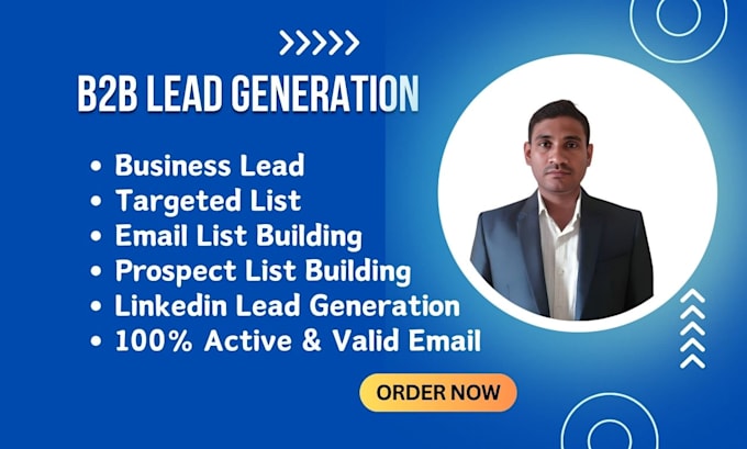 Gig Preview - Do targeted b2b lead generation and email lists for your success