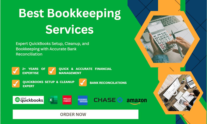 Bestseller - do bookkeeping and bank reconciliation in quickbooks and excel