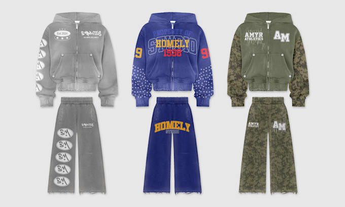 Gig Preview - Create y2k streetwear hellstar for sweatsuit or hoodie design