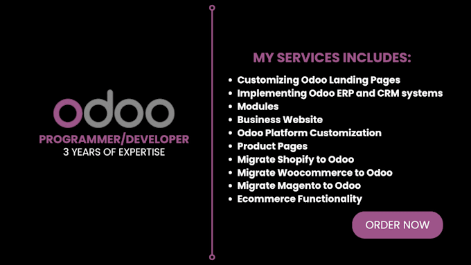 Gig Preview - Migrate shopify, magento, and woocommerce stores to odoo