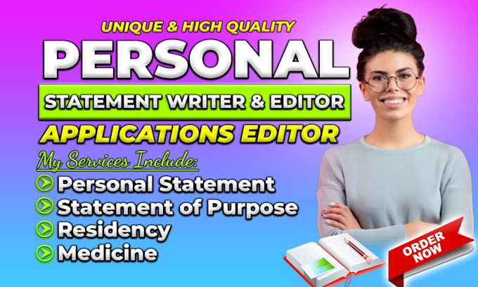 Gig Preview - Review, edit residency personal statement for internal medicine eras application