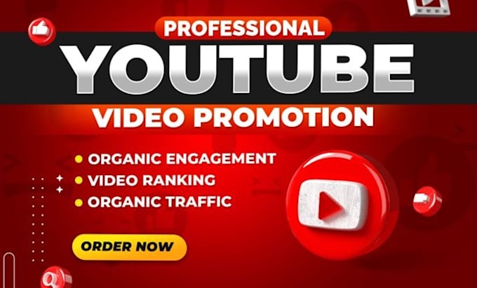 Gig Preview - Professionally do fast organic youtube video promotion for your videos