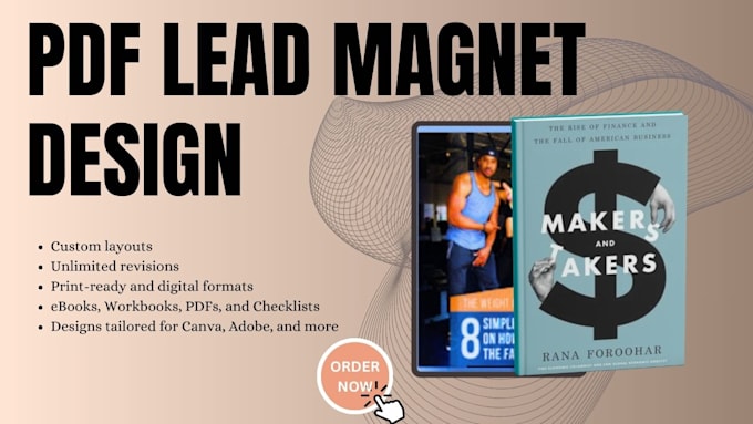 Bestseller - design custom pdf lead magnet workbook ebook design brochure for your business