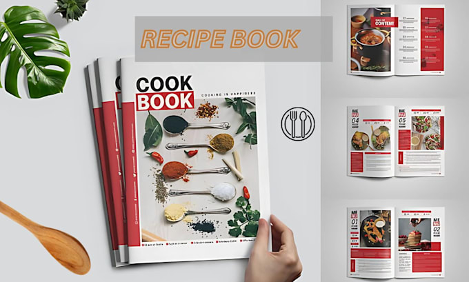 Gig Preview - Create custom cookbook formatting visual branding for resturants