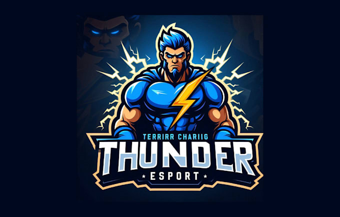 Gig Preview - Do outstanding thunder mascot logo with express delivery