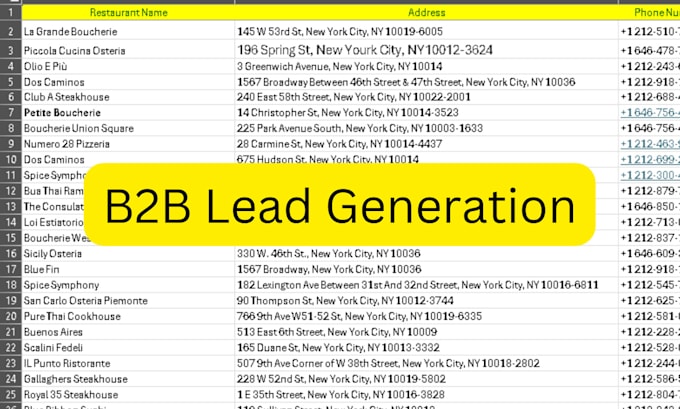 Bestseller - do b2b  lead generation for your business