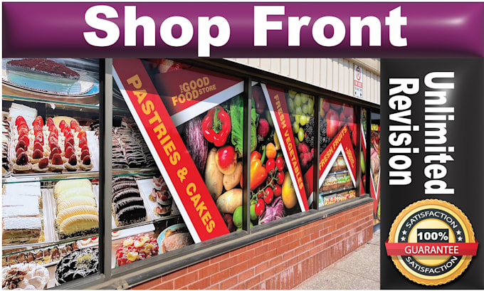 Gig Preview - Create eye catching shop front or storefront window graphics vinyl stickers