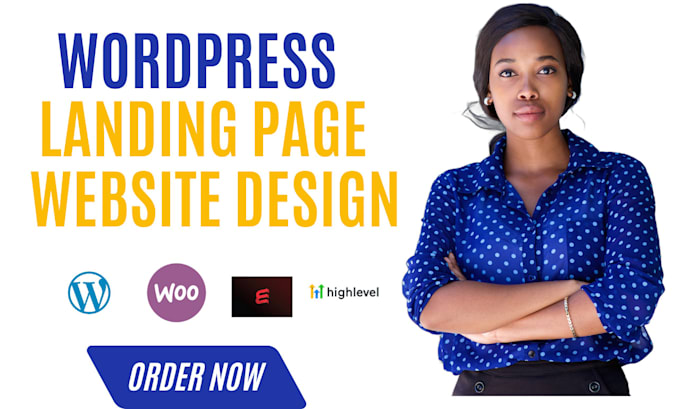 Gig Preview - Create gohighlevel landing page, wordpress landing page elementor, website