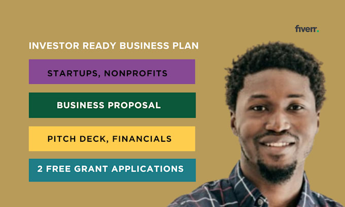 Gig Preview - Write an investor ready business plan for startups, nonprofits, grants, proposal