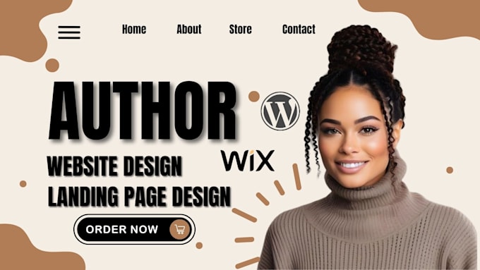 Gig Preview - Design author website, ebook website, book author website, ebook landing page