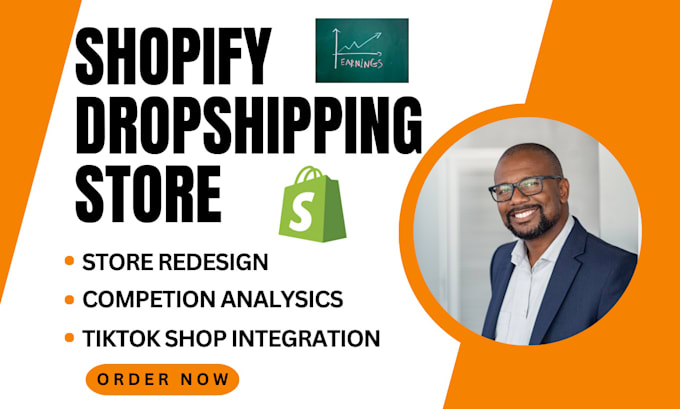 Bestseller - design compelling shopify dropshipping store with tiktokshop product integration