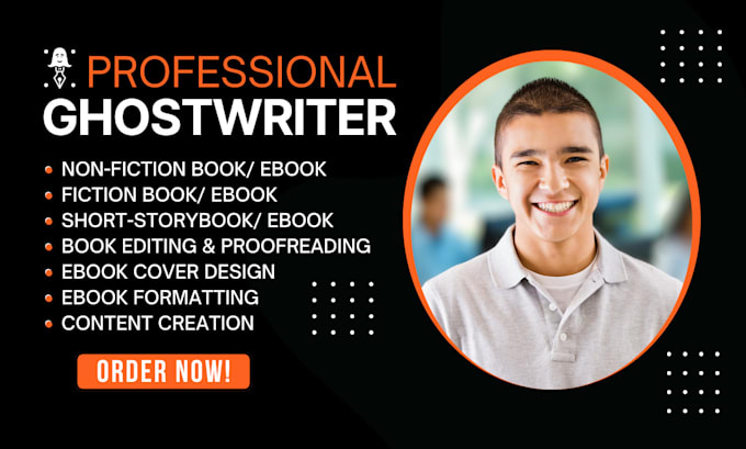 Gig Preview - Do books and ebook ghostwriting nonfiction ghostwriter ebook fiction ghostwriter