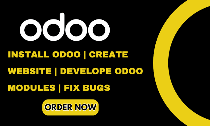 Gig Preview - Install odoo, create website, develop odoo modules, fix bugs