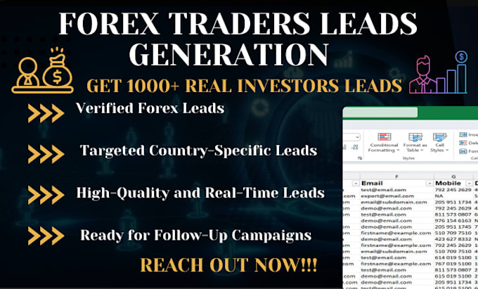 Gig Preview - Generate verified forex leads for targeted countries hot forex crypto leads