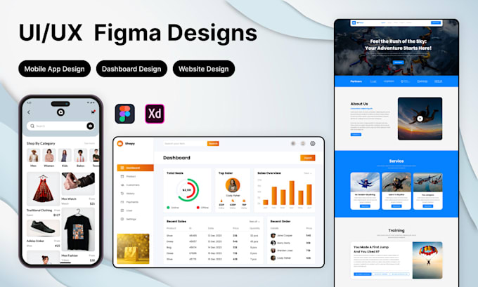 Gig Preview - Do mobile app ui ux, web app ui ux design, dashboard ui design in figma