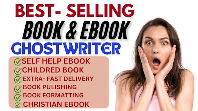 Gig Preview - Ghostwrite nonfiction ebook, non fiction book ghostwriter, ebook writer