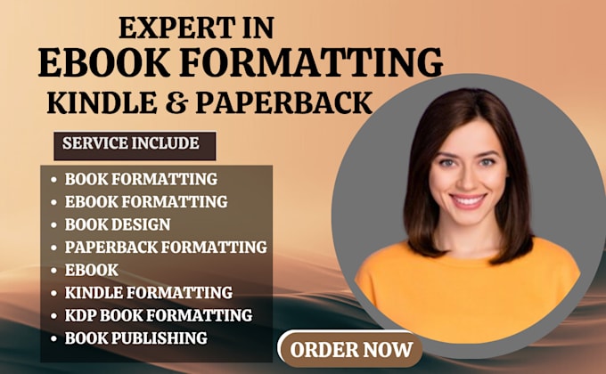 Gig Preview - Do kindle book formatting ebook design KDP workbook design, paperback formatting