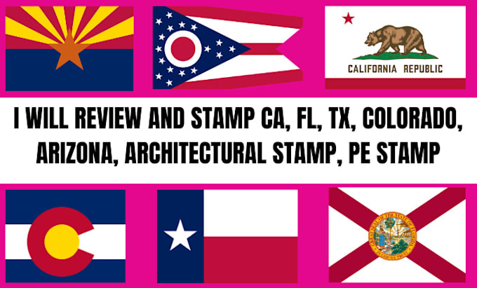 Bestseller - review and stamp ca, fl, tx, colorado, arizona, architectural stamp, pe stamp