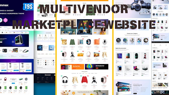 Gig Preview - Develop  multi vendor ecommerce marketplace,worldpress website