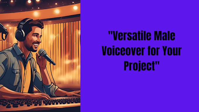 Gig Preview - Versatile male voiceover for your project