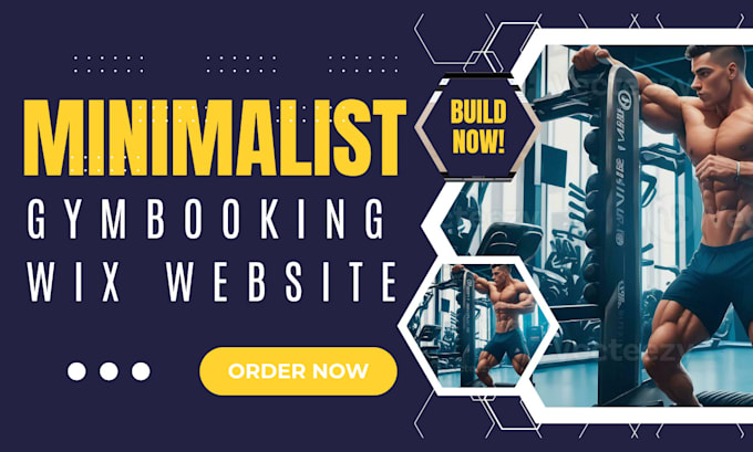 Gig Preview - Design online booking wix website for fitness trainer, gym, workout website