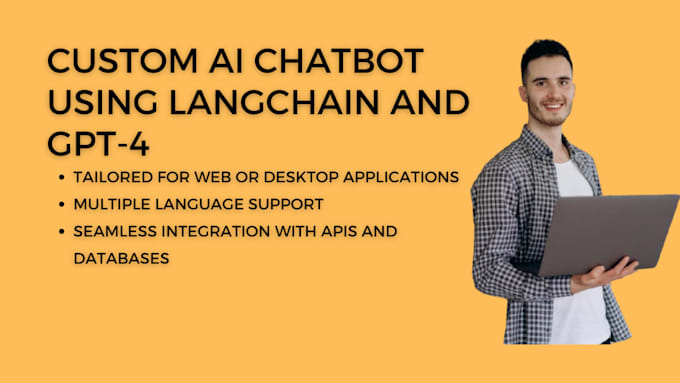 Gig Preview - Develop a custom ai chatbot using langchain and gpt 4