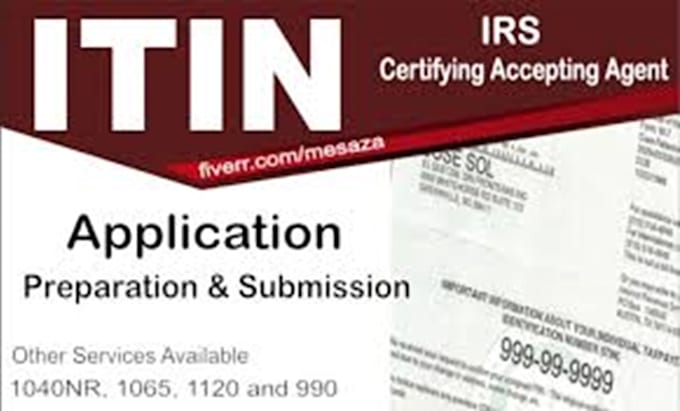 Gig Preview - Get your itin individual taxpayer number as irs caa