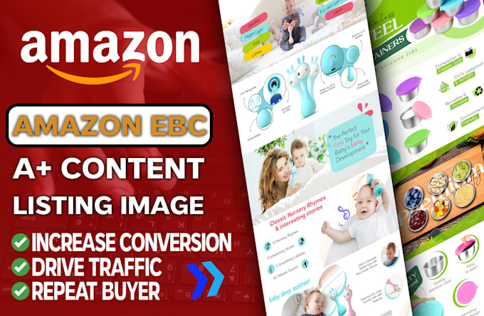 Gig Preview - Design amazon ebc, listing images or a plus content for your brand