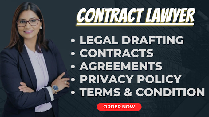 Gig Preview - Write legal contracts, agreements, privacy policy, nda, terms and conditions