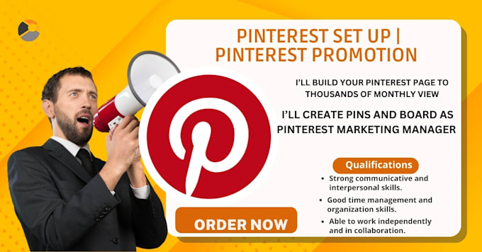 Gig Preview - Be your pinterest marketing manager and create  beautiful modern pins