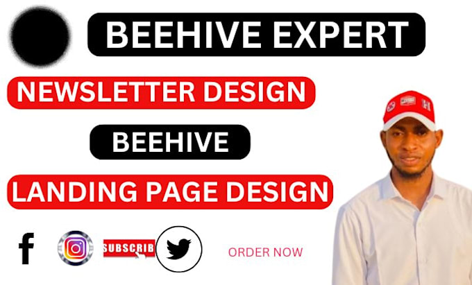 Gig Preview - Design professional beehive newsletters and converting landing pages