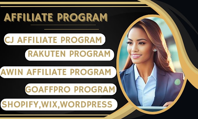 Gig Preview - Postaffpro, awin, shareasale affiliate program, setup referral tracking