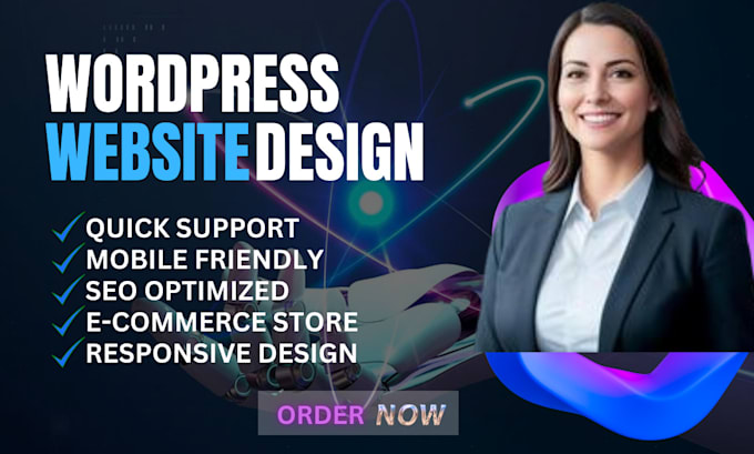 Gig Preview - Do responsive professional wordpress website design or website redesign