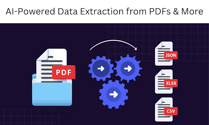 Gig Preview - Automate PDF data extraction with fine tuned ai agents and llms