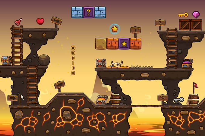 Gig Preview - Develop addictive 2d game with high quality characters and asset unity 2d game